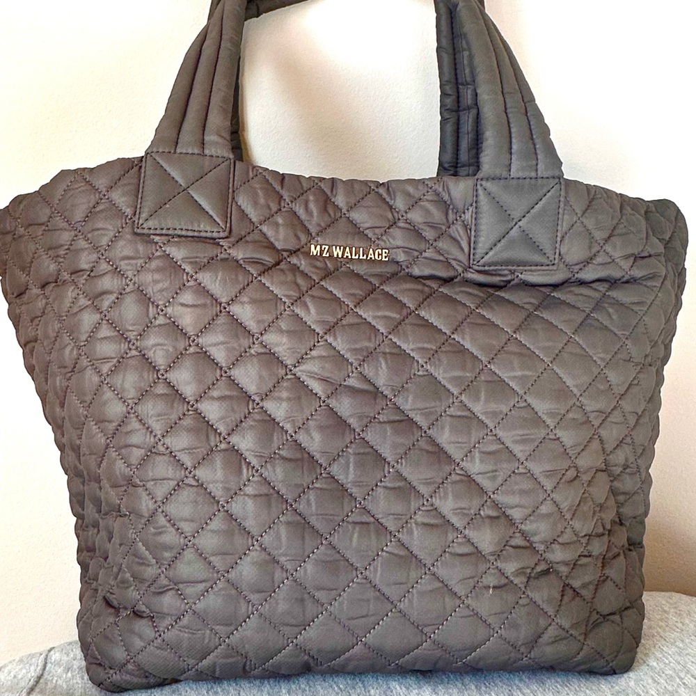 MZ Wallace Metro Tote Quilted Bag - Magnet color